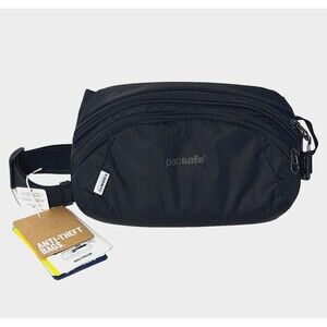 PacSafe Metrosafe LS120 Econyl Anti Theft RFID Lock & Keys Hip Sling Pack NWT